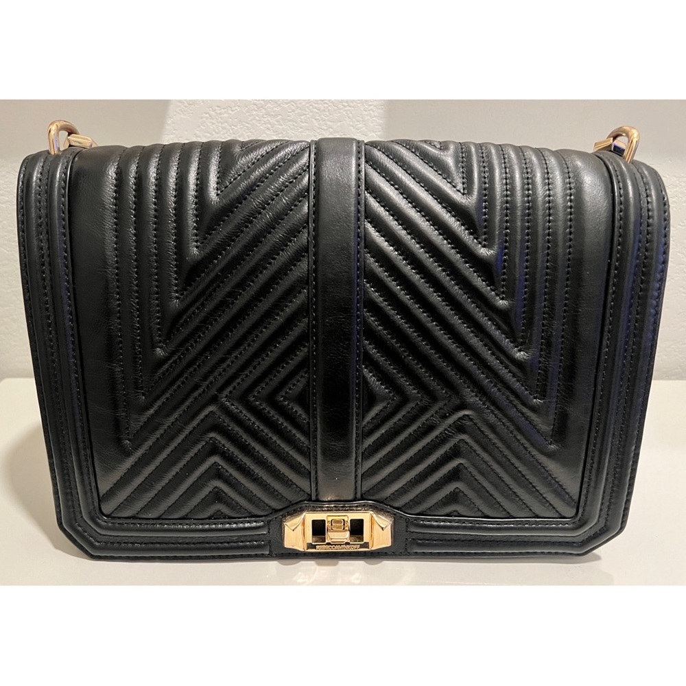 Rebecca Minkoff Chevron Quilted Jumbo Love Crossbody